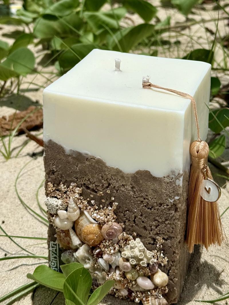 024 Tropical Shoreline Soy Candle – Coastal Sand Block from Samui